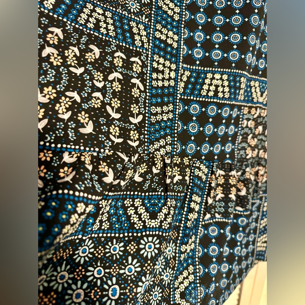 Loft Plus Patchwork Blouse Size 18 - image 4